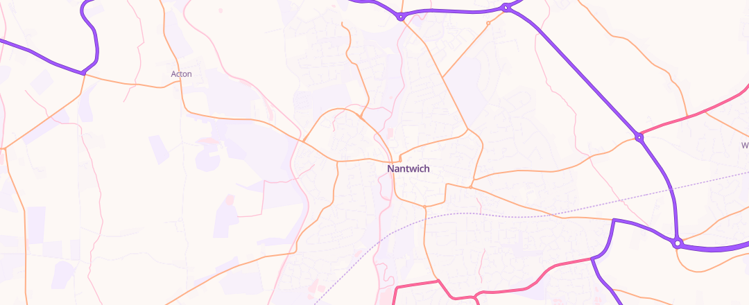 Map showing Simpson And Edge, Nantwich