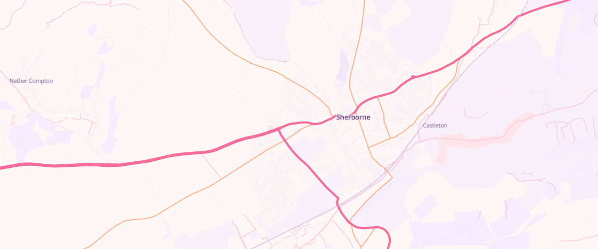 Map showing the location of Rontec Sherborne
