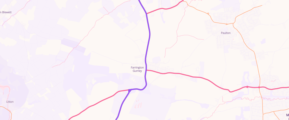 Map showing the location of Mfg Farrington Gurney