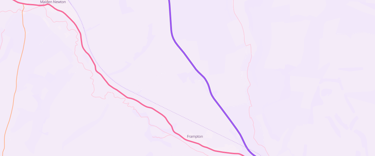 Map showing the location of Long Ash Service Station