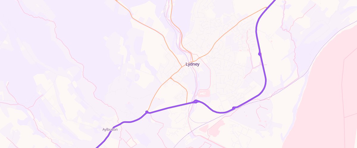 Map showing the location of Lydney High St Superstore