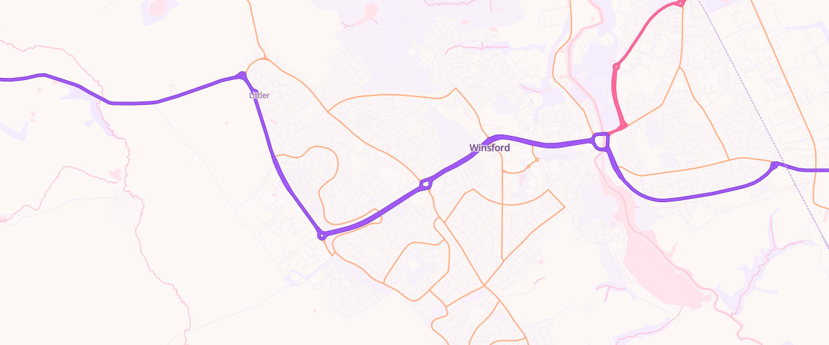 Map showing the location of Gem Winsford