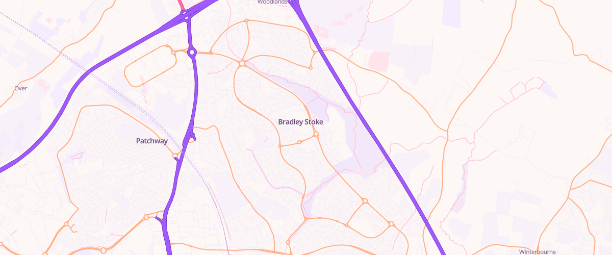 Map showing the location of Bradley Stoke Extra Petrol