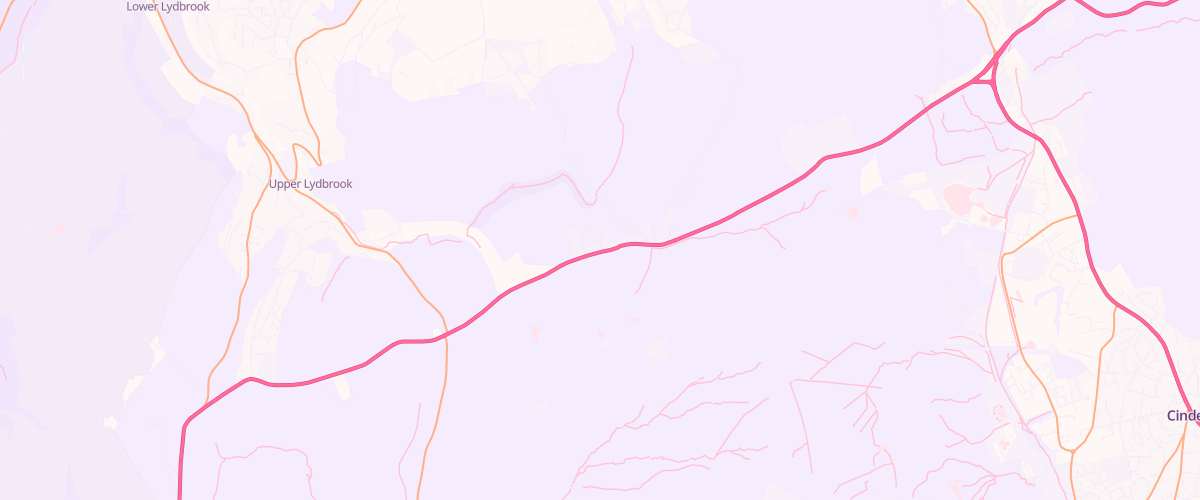 Map showing the location of Essar Brierley Service Station