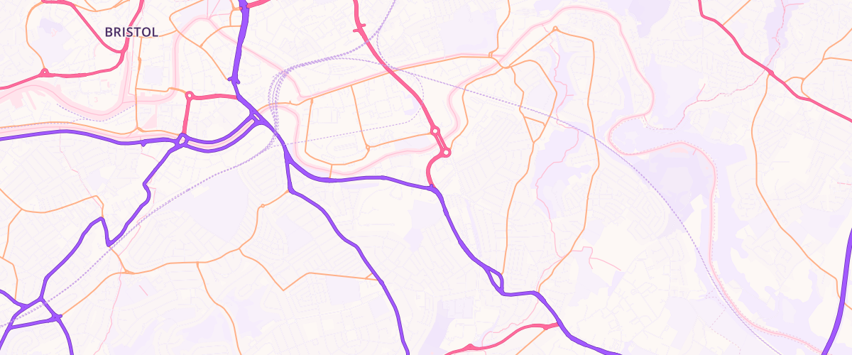 Map showing the location of Shell Co-Op Arnos Castle
