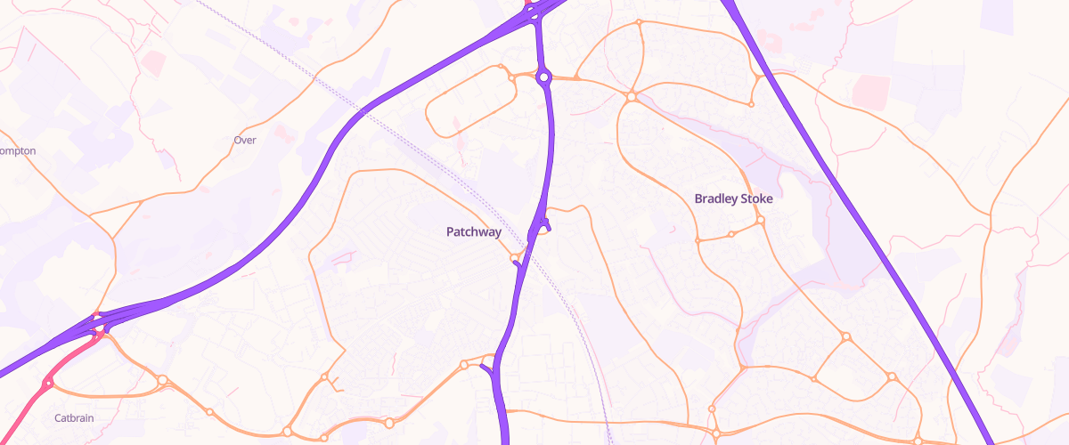 Map showing the location of Eg Patchway Pfs