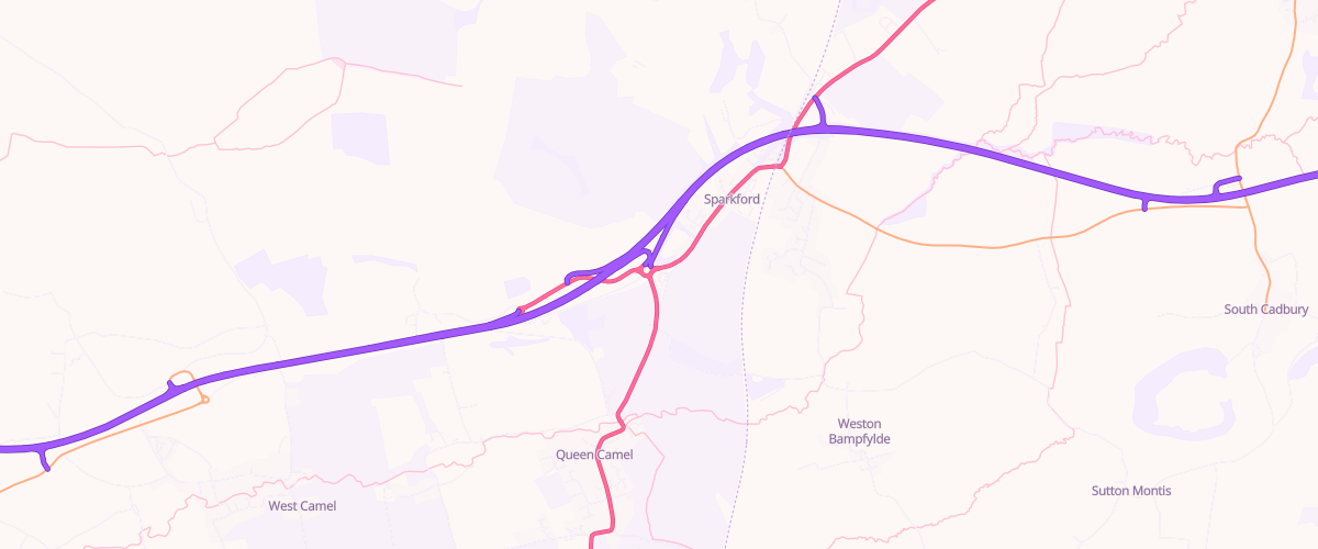 Map showing the location of Shell Hazelgrove
