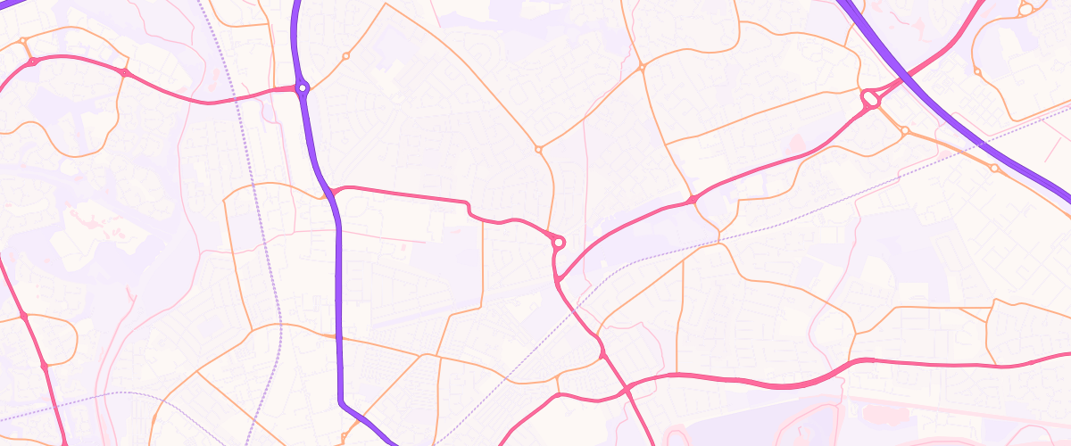 Map showing the location of Warrington Orford Green Esso