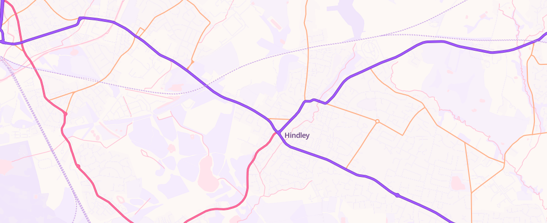 Map showing Allied Vehicle Service, Wigan
