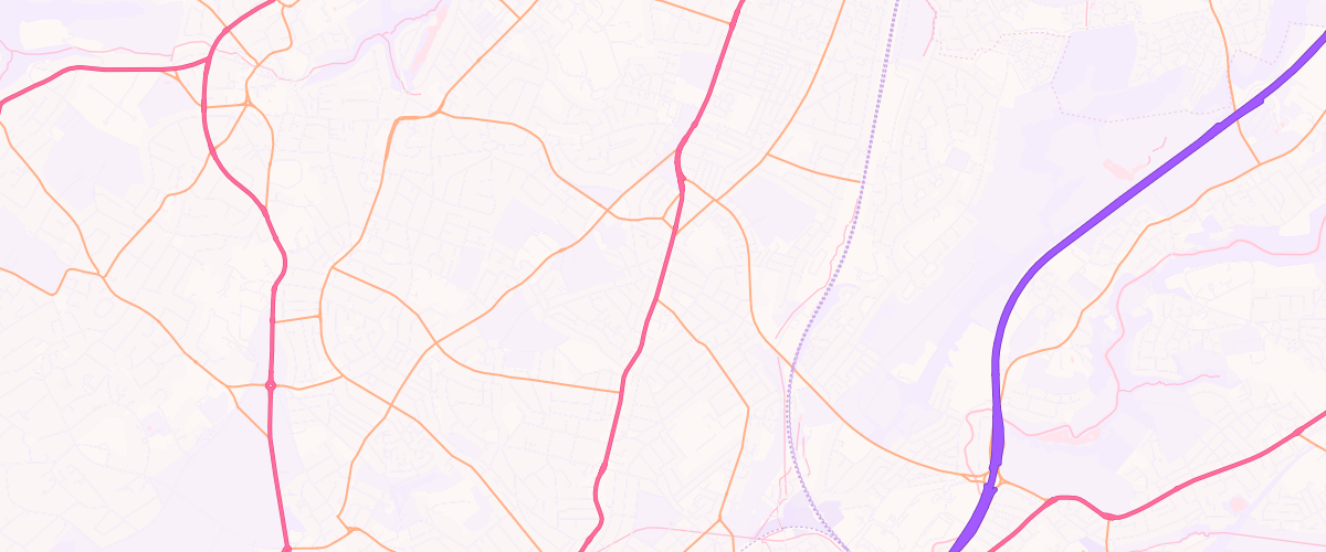 Map showing the location of Mfg Gloucester Road