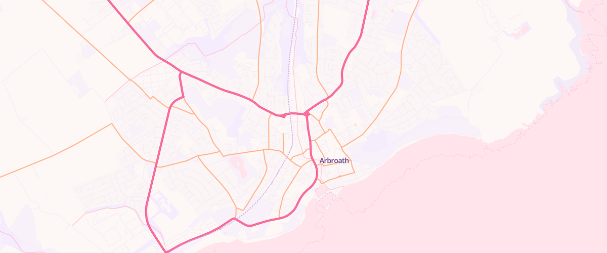 Map showing the location of Mfg Morrisons Arbroath