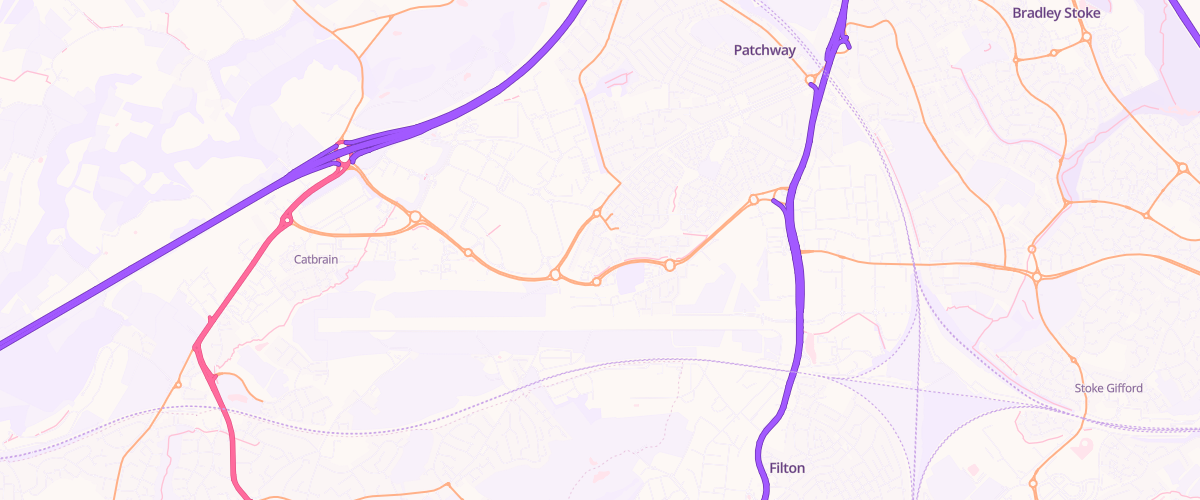 Map showing the location of Mfg Filton
