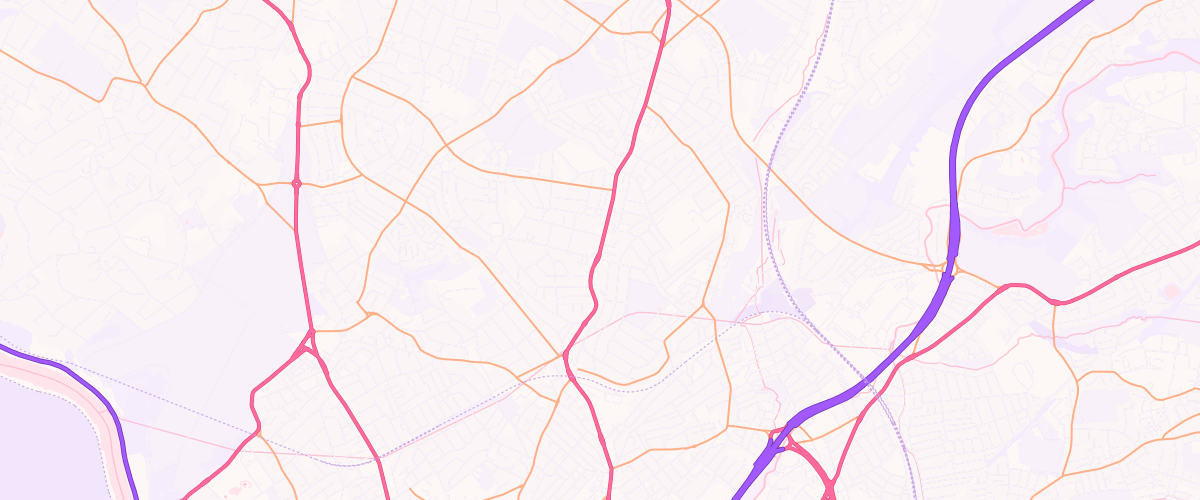 Map showing the location of Eg Bishopston Pfs