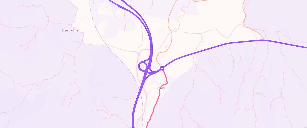 Map showing the location of J38 Services
