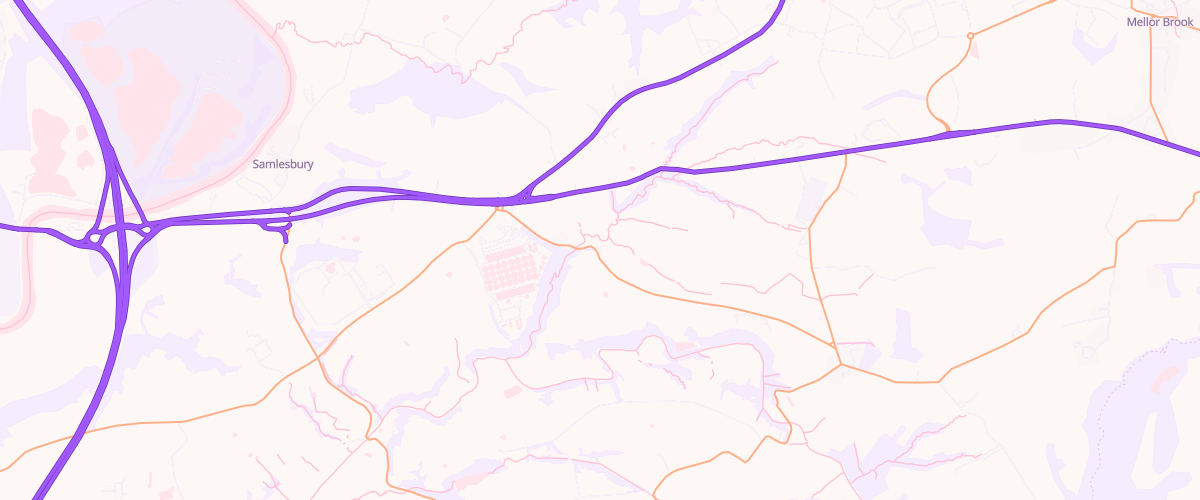 Map showing the location of Eg Five Barred Gate