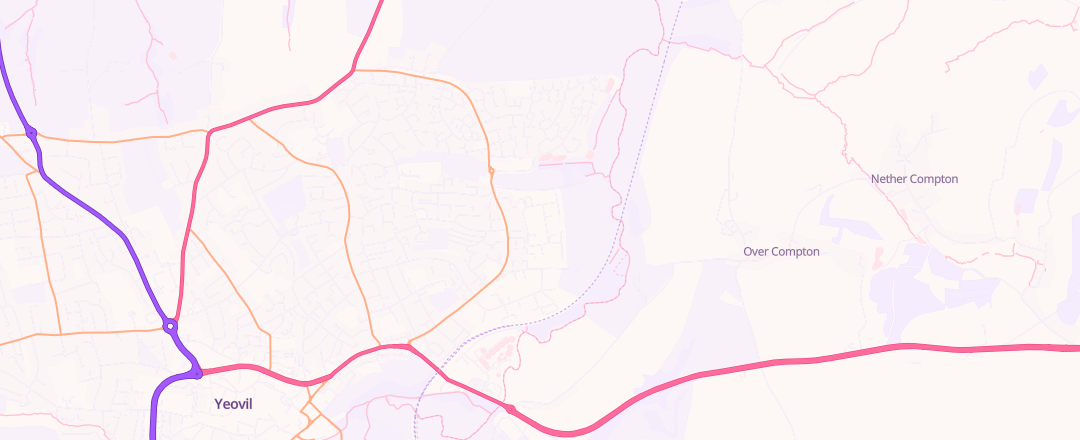 Map showing Tr Autos, Yeovil