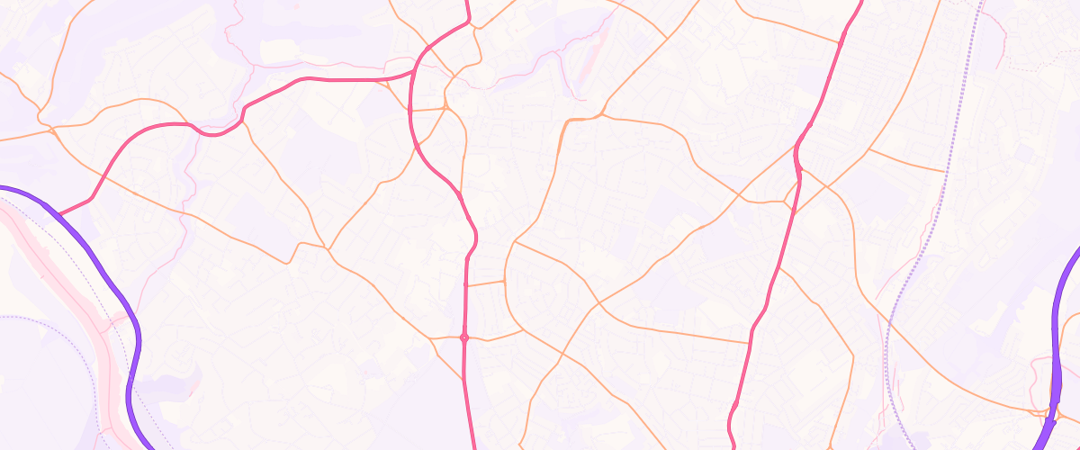 Map showing the location of Henleaze Esso Express