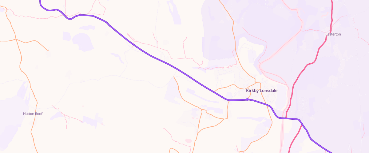 Map showing the location of Kirkby Lonsdale Motors Ltd