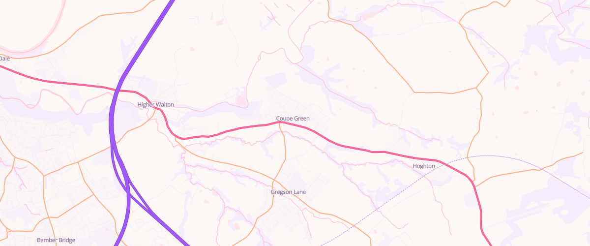 Map showing the location of Old Oak Service Station
