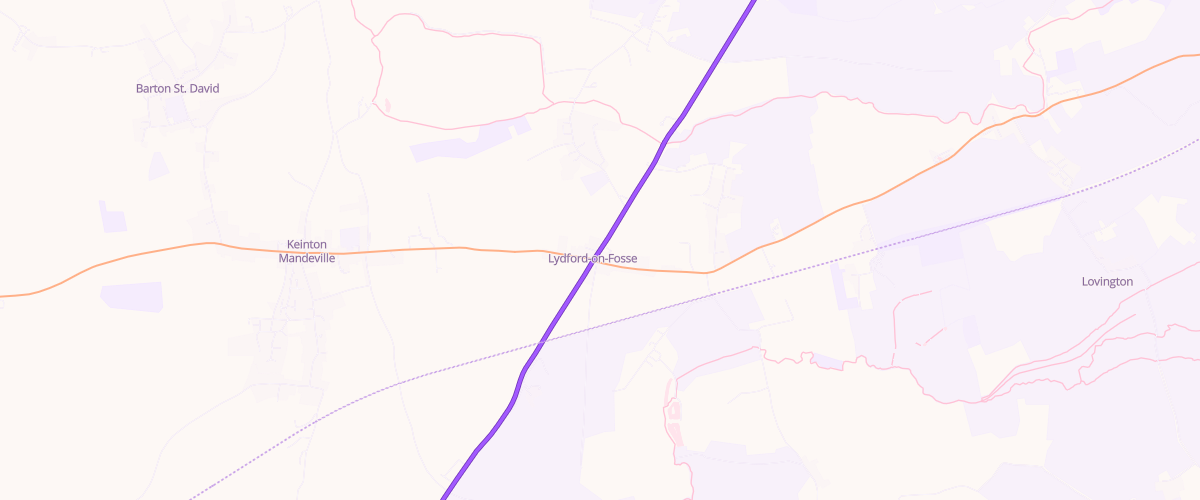 Map showing the location of Mfg Lydford