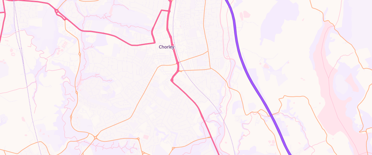 Map showing the location of Mfg Morrisons Chorley