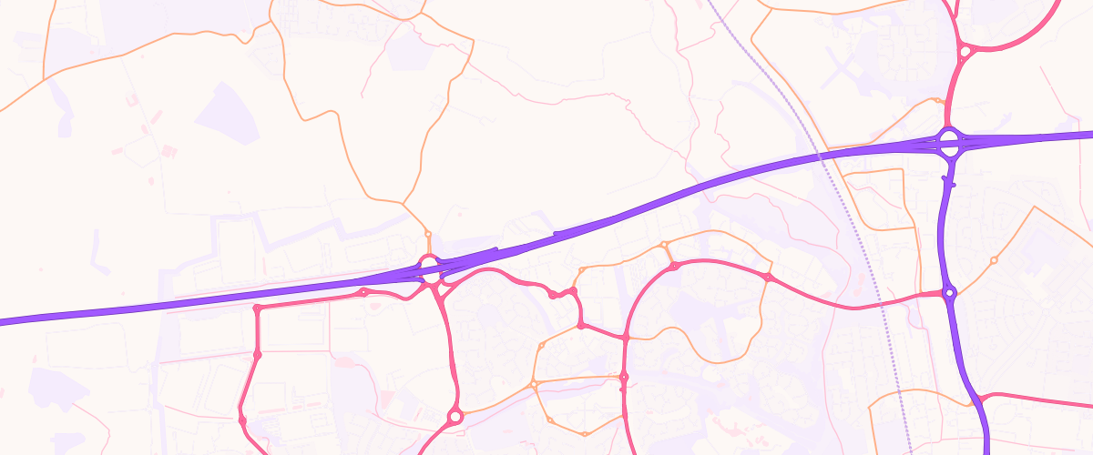 Map showing the location of Welcome Break Burtonwood
