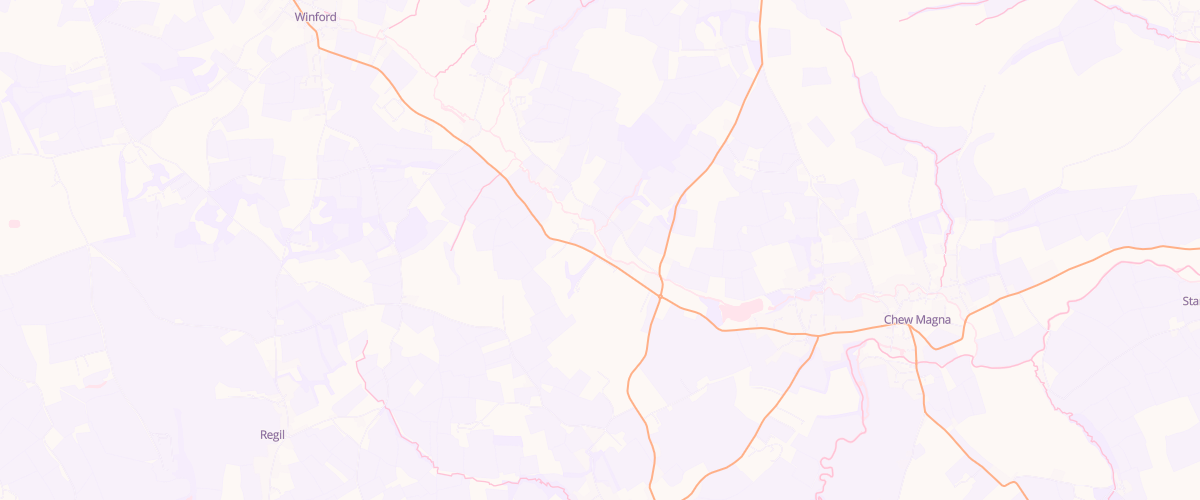 Map showing the location of Winford Road Garage