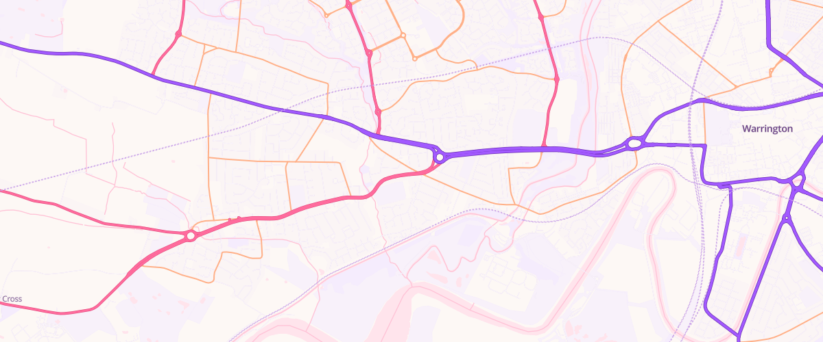 Map showing the location of Mfg Penketh
