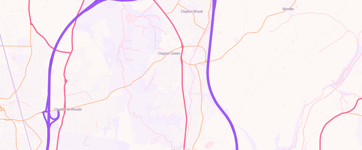 Map showing the location of Mfg Clayton Green