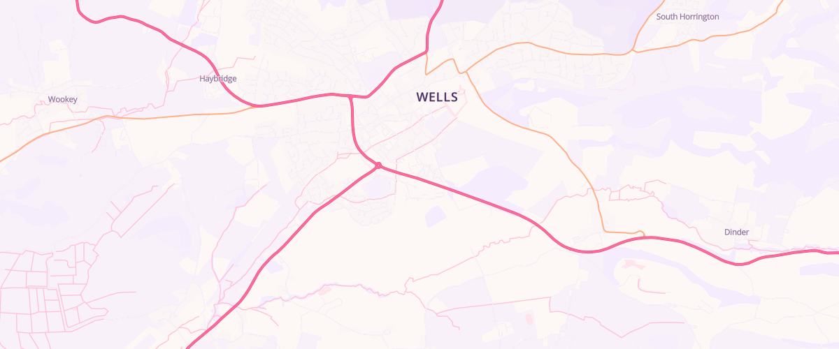 Map showing the location of Mfg Morrisons Wells