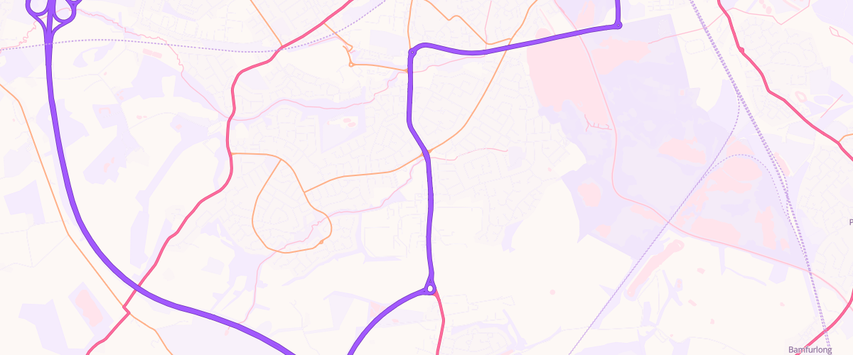 Map showing the location of Bp Marus Bridge Service