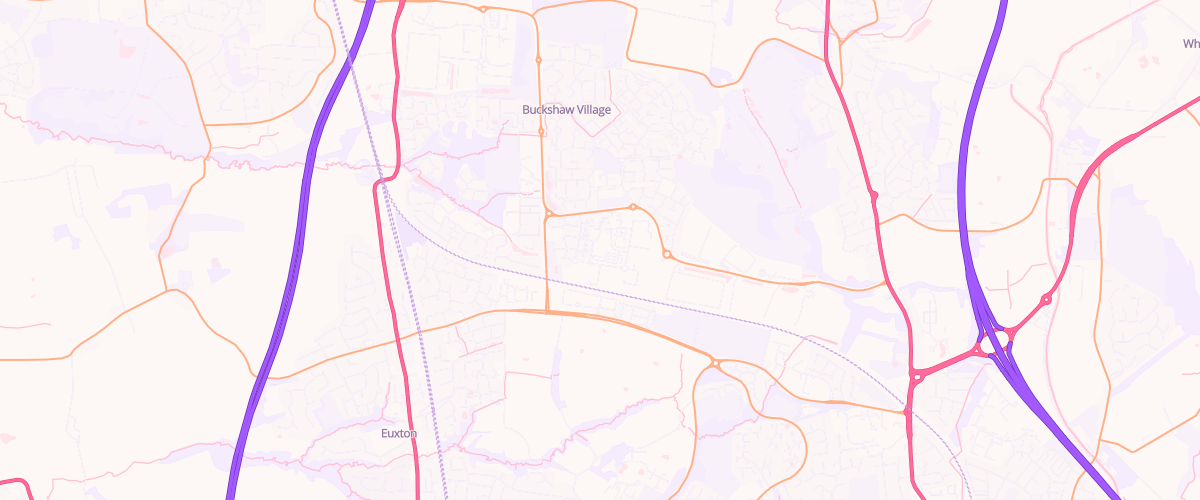 Map showing the location of Chorley Buckshaw Superstore Petrol