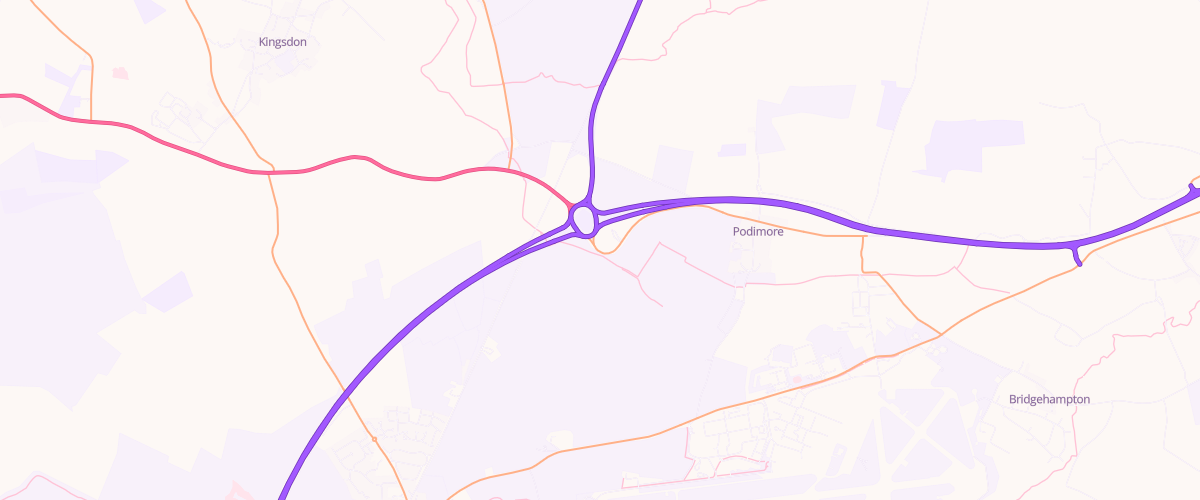 Map showing the location of Mfg Podimore