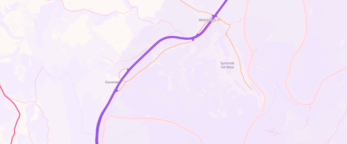 Map showing the location of Eg Daff-Y Nant Pfs