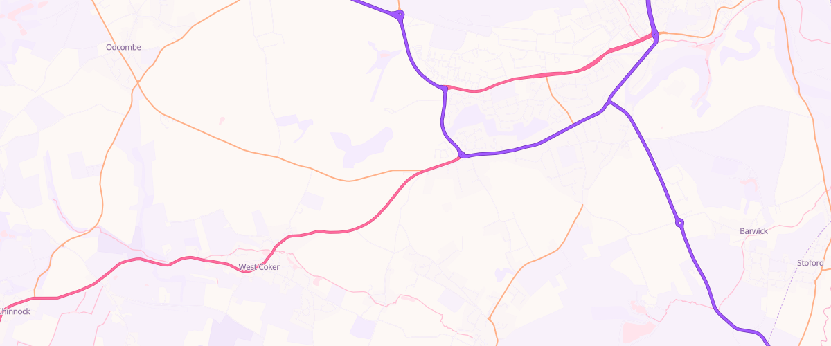 Map showing the location of West Yeovil Sf Connect