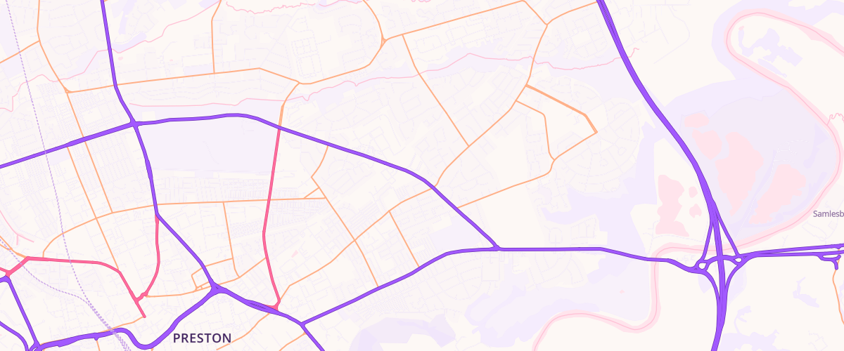 Map showing the location of Preston Superstore Petrol Filling