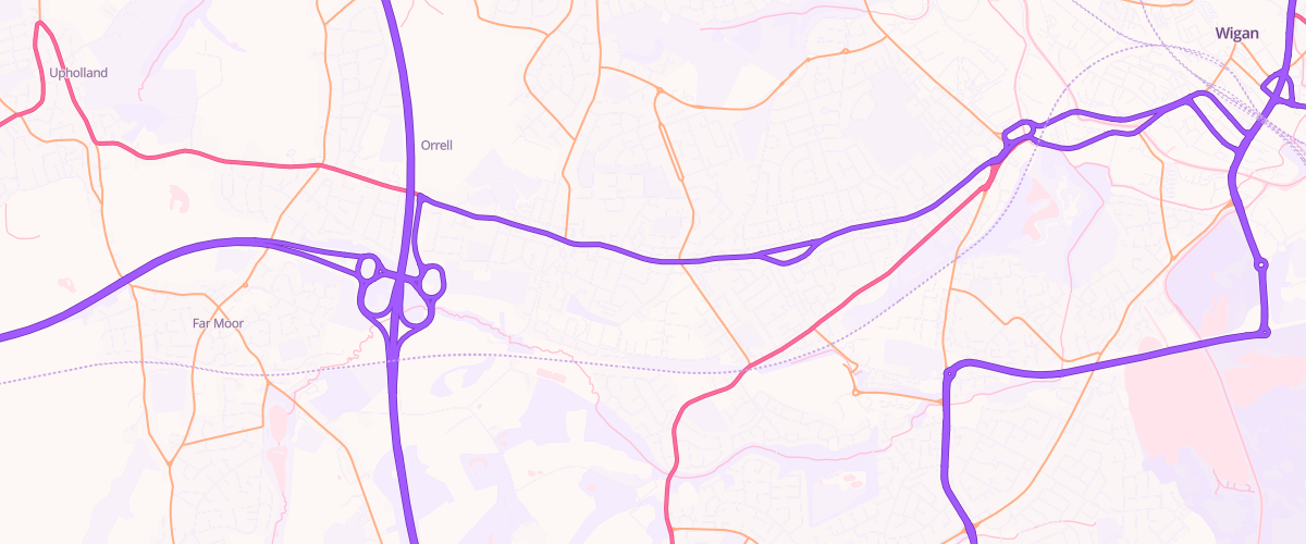 Map showing the location of Asda Pemberton Express Petrol