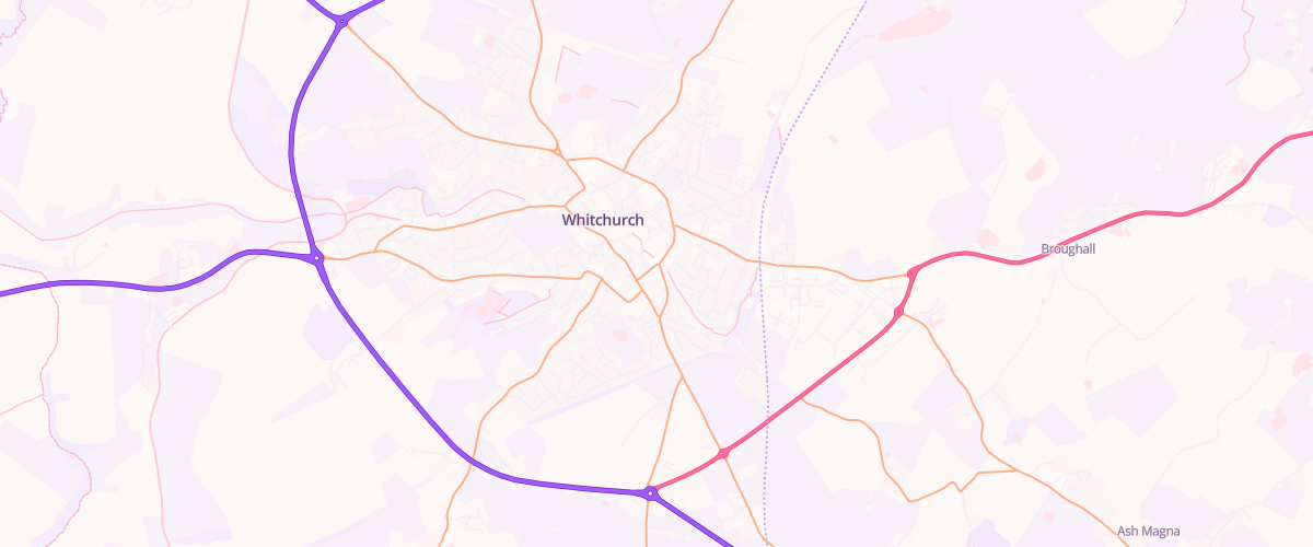 Map showing the location of Victoria Garage Whitchurch Ltd