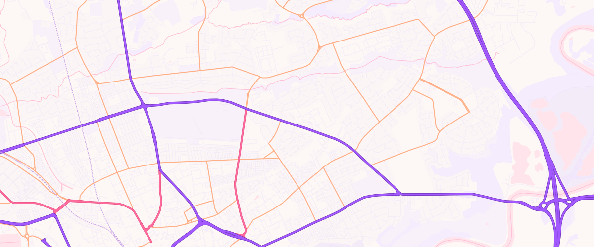 Map showing the location of Asda North End S/stn