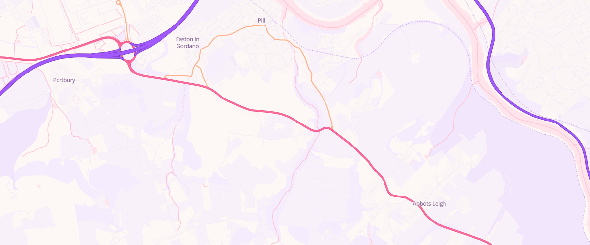 Map showing the location of Markham Filling Station