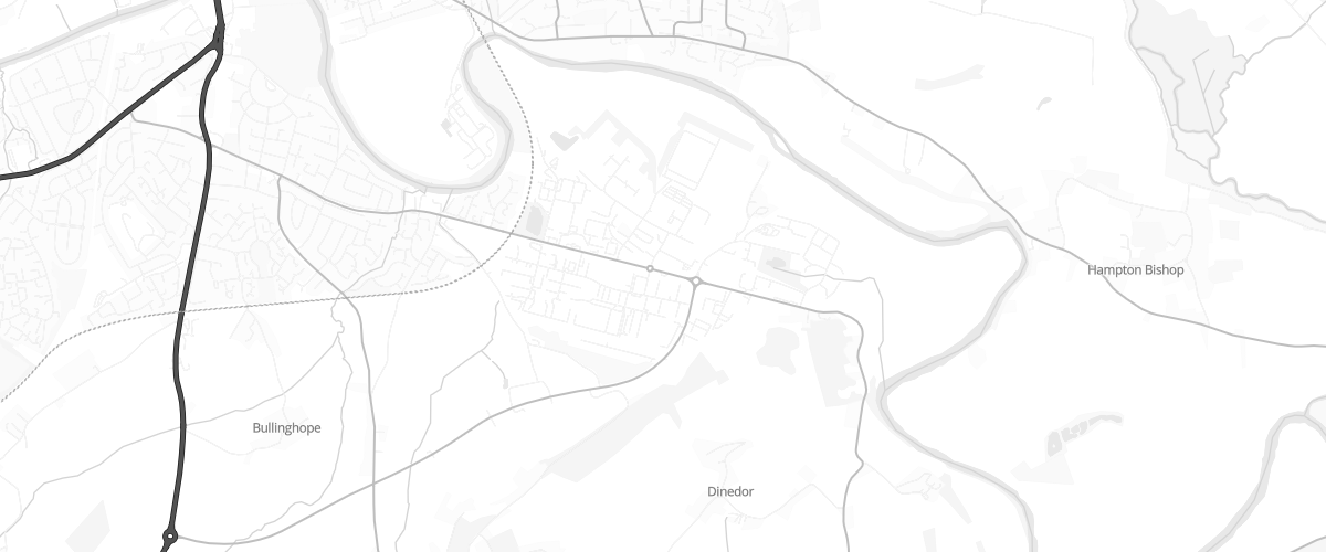 Map showing the location of Rotherwas Service Station Ltd