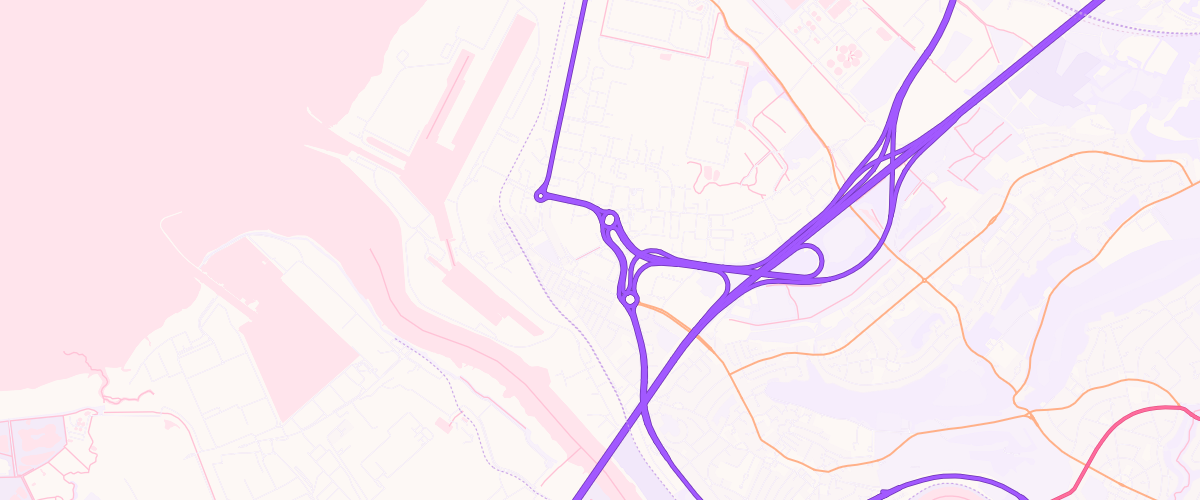 Map showing the location of Costco Wholesale Bristol
