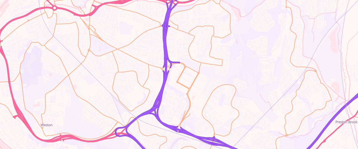 Map showing the location of Asda Runcorn Superstore