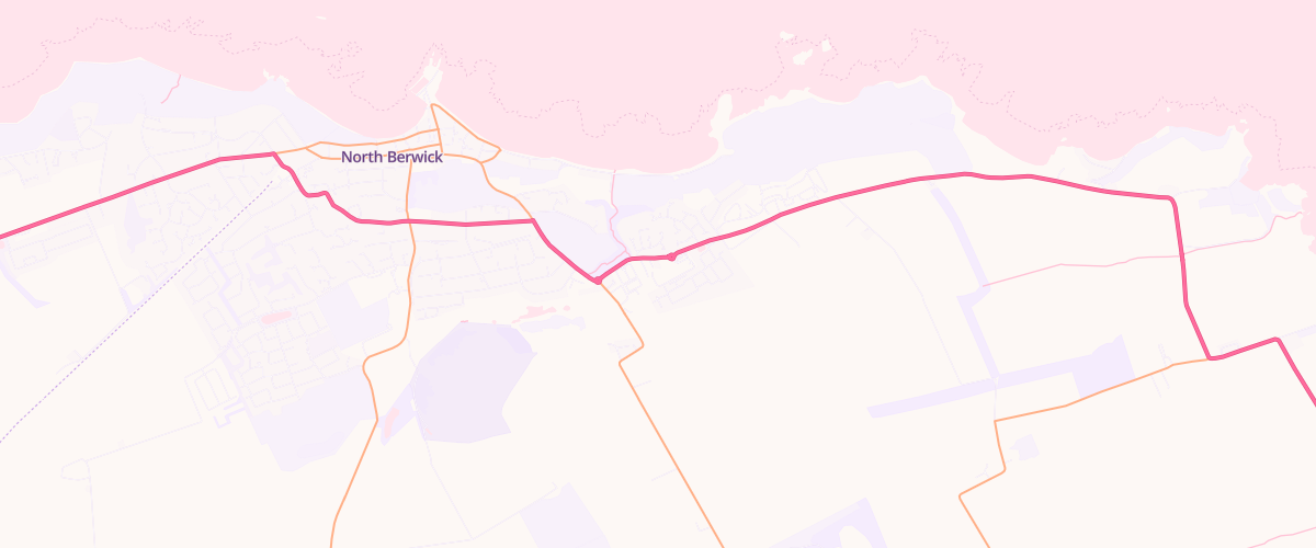 Map showing the location of North Berwick Superstore Petrol