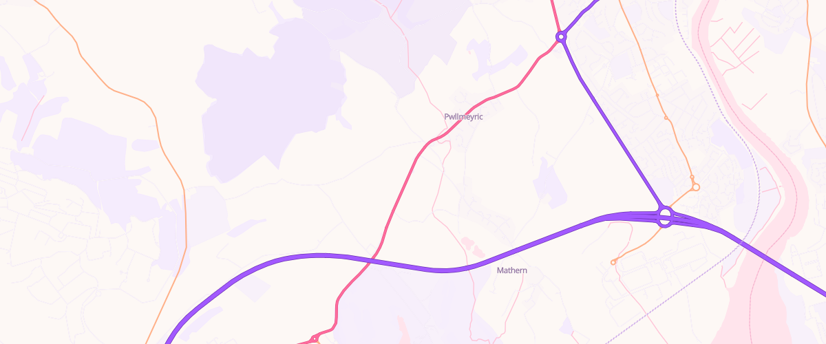 Map showing the location of Tgc Pwllmeyric