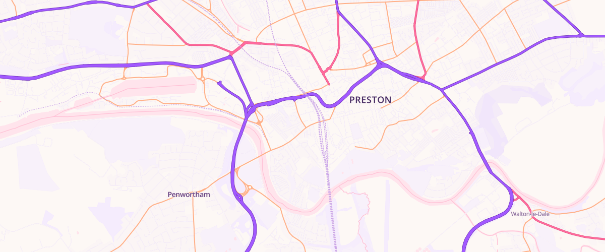 Map showing the location of Fishergate Preston Limited