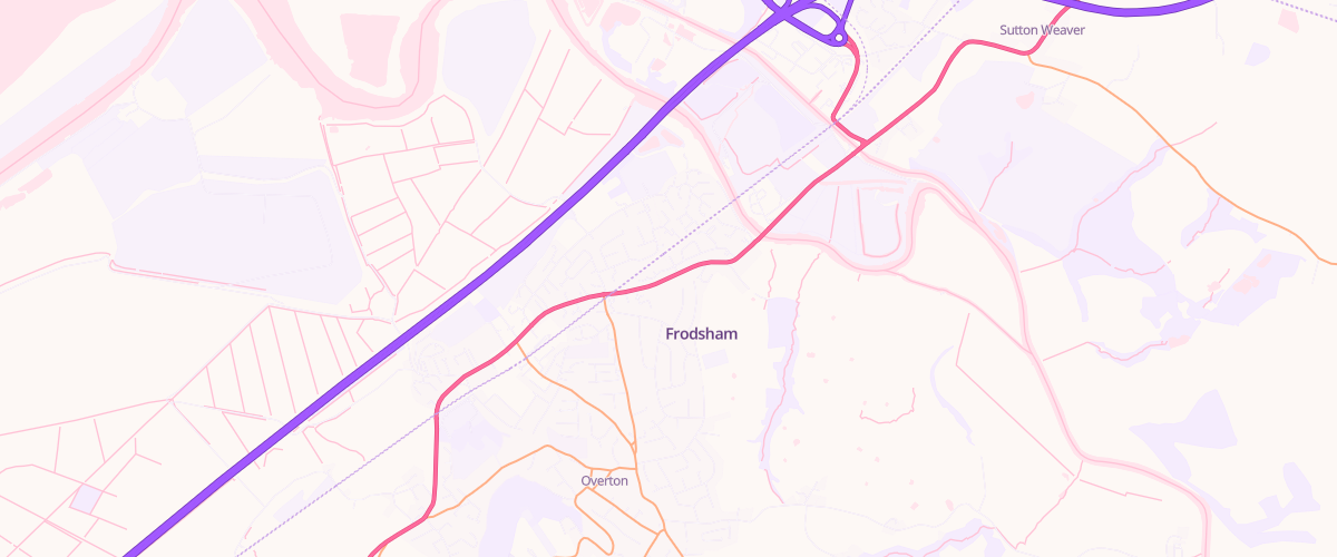 Map showing the location of Eg Frodsham Pfs