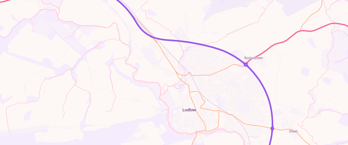 Map showing the location of Eg Ludlow Pfs