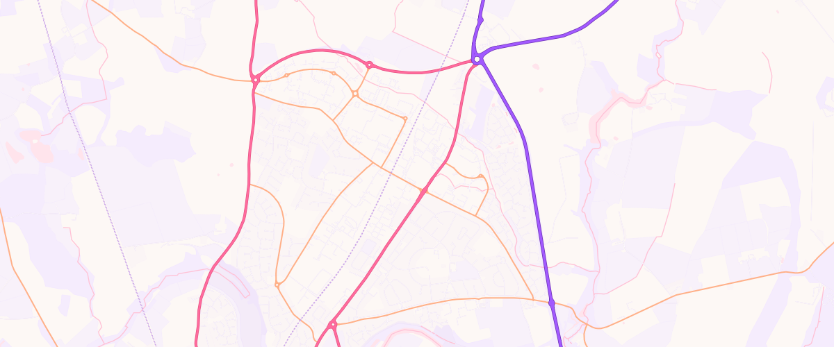 Map showing the location of Shrewsbury Extra Petrol Filling