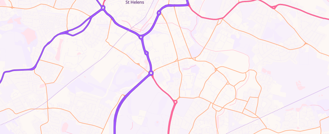 Map showing Billoyd Auto Centre, St Helens